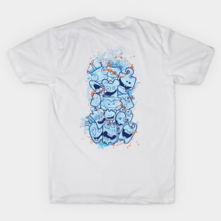 My Little Blue Friends - Streetwear Design T-Shirt